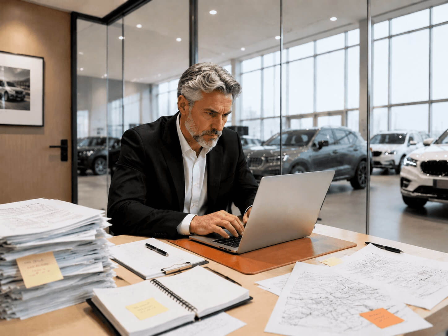 Inconsistent manual car repricing workflow showing disconnected data and lost dealership profits
